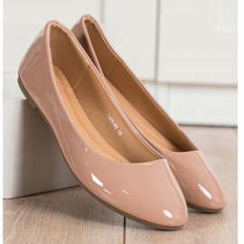 Diamantique Bailarinas lacadas castanho 2