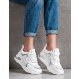 Weide Tênis elegantes e confortáveis branco 2