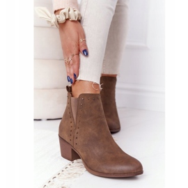 PJ1 Botas quentes femininas Botas Jodhpur Khaki Morgan marrom 2