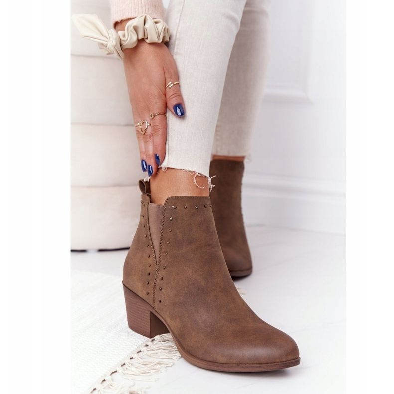 PJ1 Botas quentes femininas Botas Jodhpur Khaki Morgan castanho 2