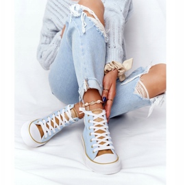 Tênis alto feminino Big Star HH274449 azul 1