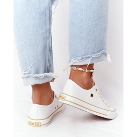 Tênis clássico feminino Big Star HH274458 branco 2
