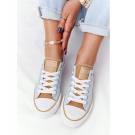 Tênis clássico feminino Big Star HH274457 azul 2