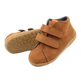 Sapatos de velcro em couro Mazurek, marrom 264 2