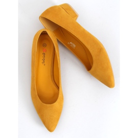 Bombas de salto baixo CL70P Amarelo mel 1