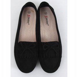 Mocassins femininos negros GS11P pretos 1