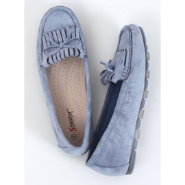 Mocassins femininos azuis GS11P Blue azul 1