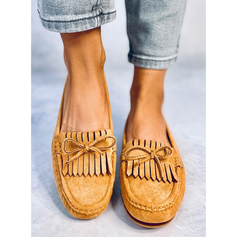Mocassins femininos Camel GS11P Tan marrom 2