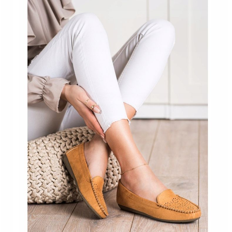 Best Shoes Mocassins com padrão a céu aberto marrom 1