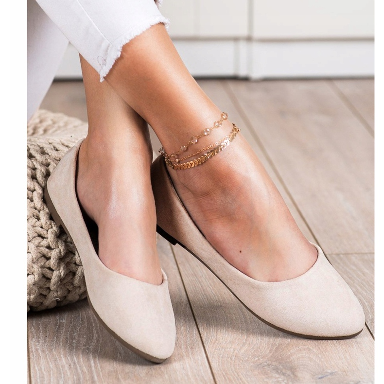 Bailarinas VINCEZA clássicas bege 1