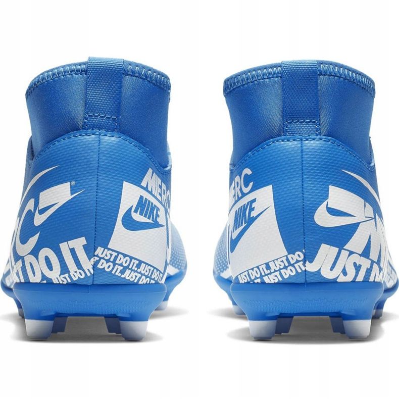 Chuteiras Nike Mercurial Superfly 7 Club FG / MG Jr AT8150-414 azul 6