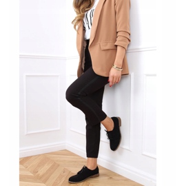 Mocassins pretos atados G325 Preto 2