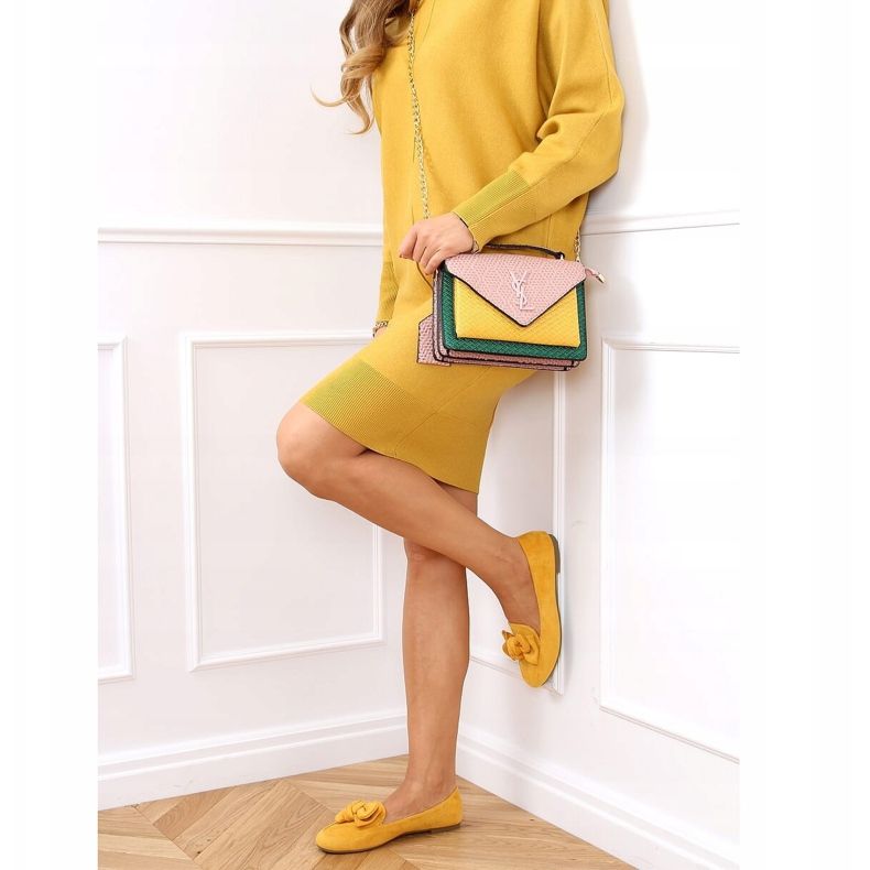 Mocassim feminino mel 9086 amarelo 1