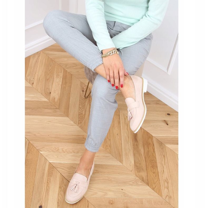 Mocassins bege feminino AB695 Nude 2