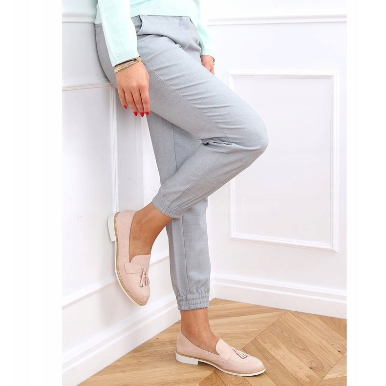 Mocassins bege feminino AB695 Nude 1