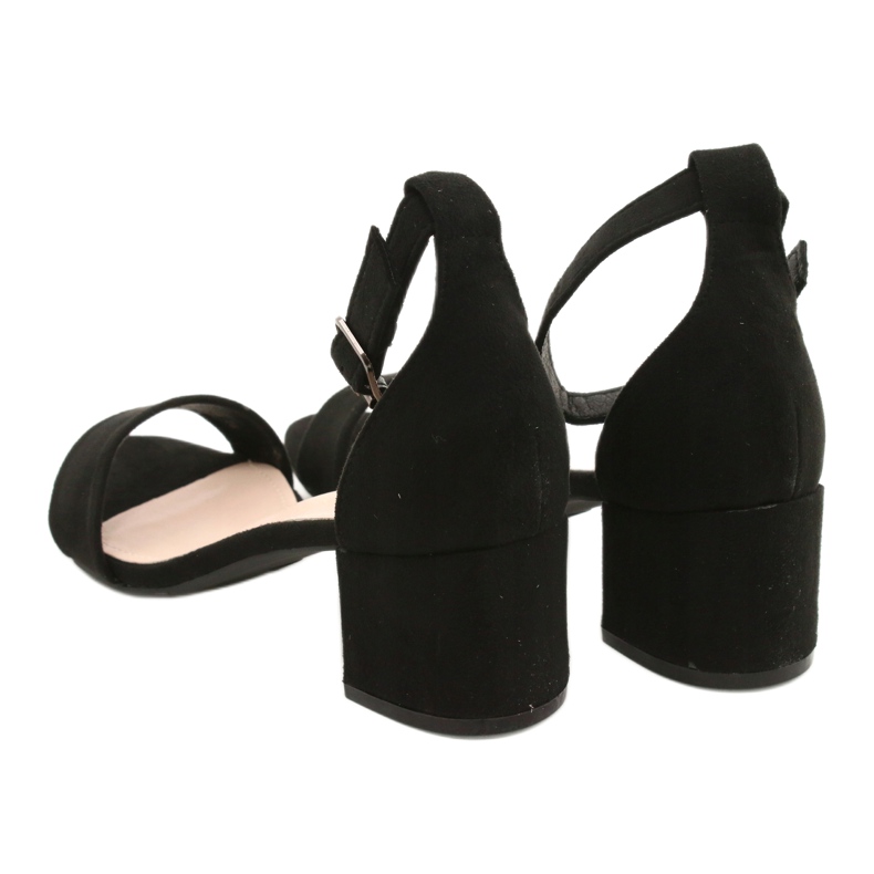 Evento Sandálias pretas clássicas de salto alto 20SD98-1618 preto 4