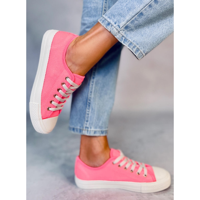 Tênis feminino rosa 3176 fúcsia 2