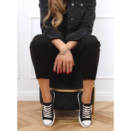 Tênis femininos negros 3176 Preto 2