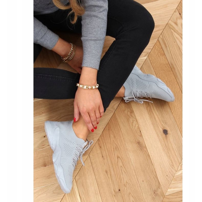 Cinza FF-10 Cinza meias calçados esportivos 1