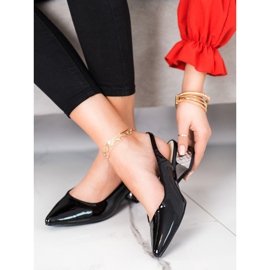 Filippo Sapatos elegantes com salto exposto preto 1