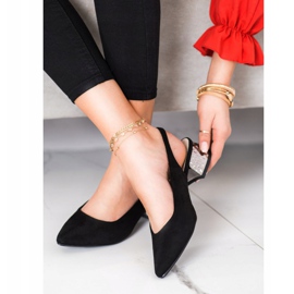 Filippo Sapatos elegantes com salto exposto preto 1