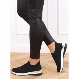 Preto G-362 Meias pretas calçados esportivos 2