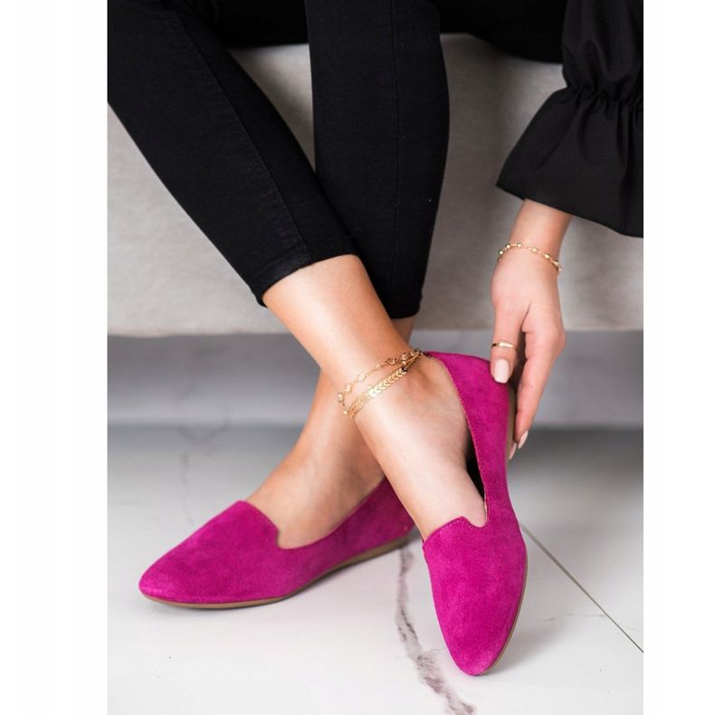 Filippo Lordes de couro clássicos rosa 2