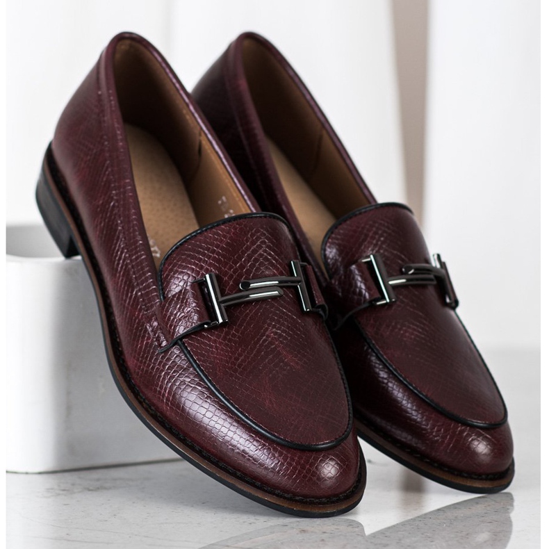 Sapatos Serpente Estampado Sergio Leone vermelho 2