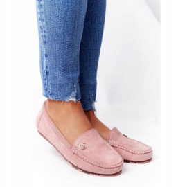 PS1 Mocassins de camurça feminino rosa Madelyn 1