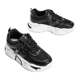 Tênis preto com sola grossa Cristina 2