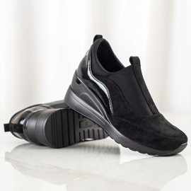 Sapatos VINCEZA Slip On preto 1