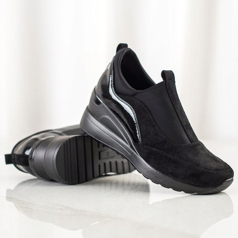 Sapatos VINCEZA Slip On preto 1