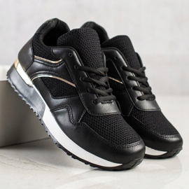 SHELOVET Tênis elegantes para a primavera preto 1