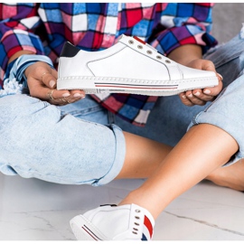 Filippo Sapatos esportivos, tênis de couro branco 1