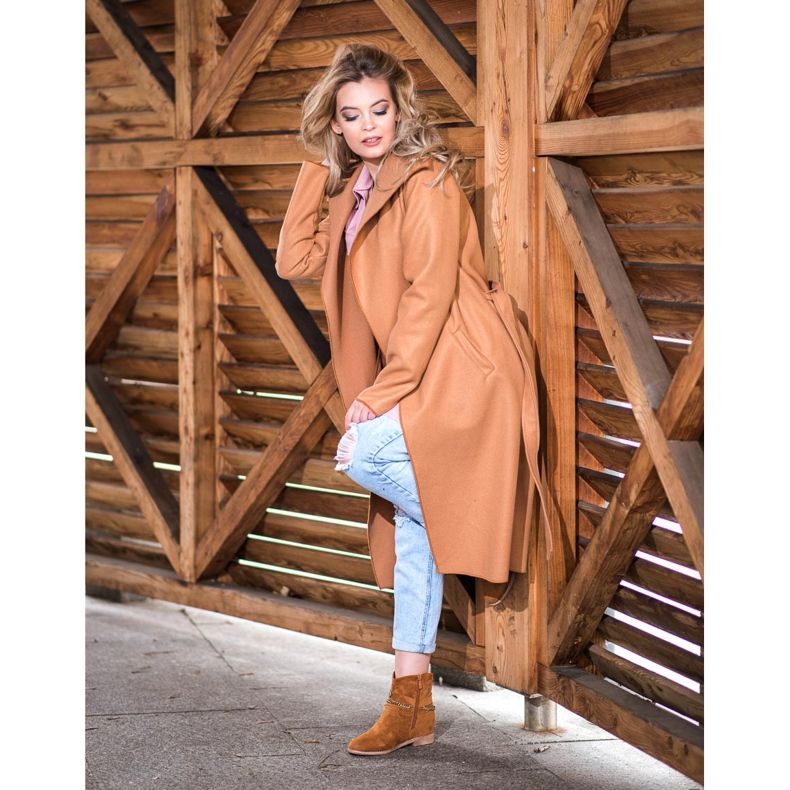 Cm Paris Cowgirls marrons em uma cunha marrom amarelo 1