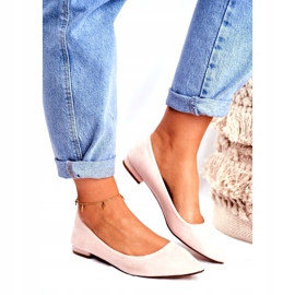 Evento Bailarinas femininas em Spitz Suede Beige Westley bege 1