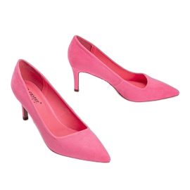 Sapatos de néon rosa com salto agulha Caitlyn 2