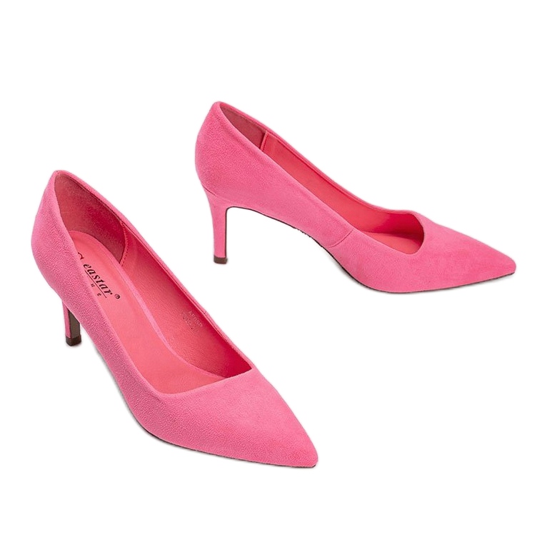 Sapatos de néon rosa com salto agulha Caitlyn 2