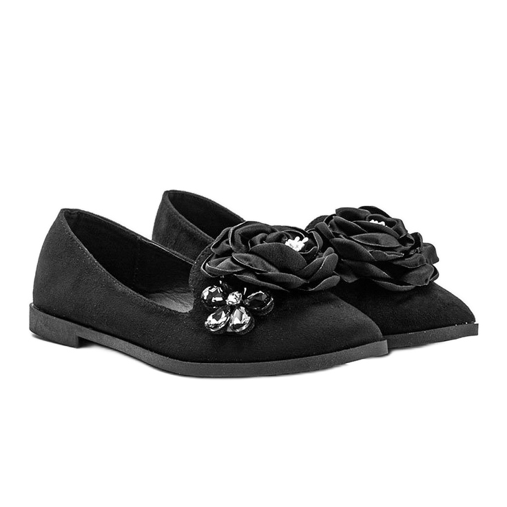 Mocassins Chaya mulheres negras preto 1