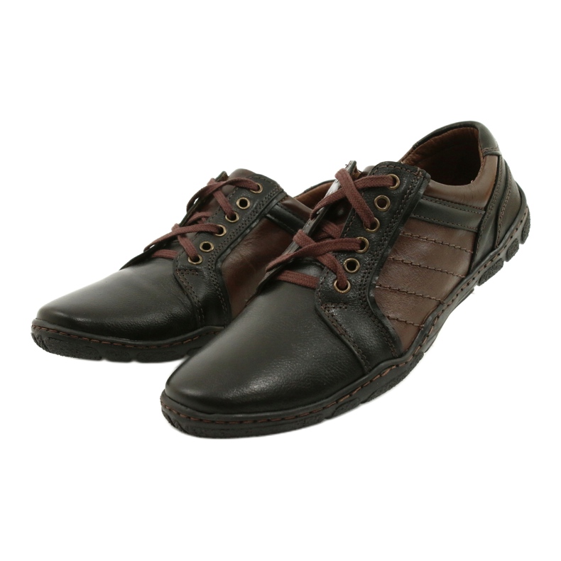 Mario Pala Sapatos de couro masculino 616 marrom 3