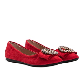Bailarinas vermelhas com fivela Ciara vermelho 1 Bailarinas vermelhas com fivela Ciara vermelho 1