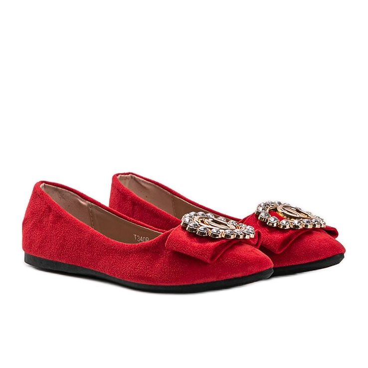 Bailarinas vermelhas com fivela Ciara vermelho 1 Bailarinas vermelhas com fivela Ciara vermelho 1