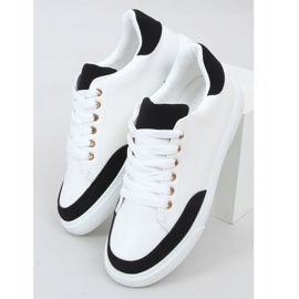 Tênis branco feminino 6110 preto 1