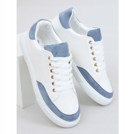 Tênis branco feminino 6110 Blue 1