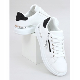Tênis feminino branco F006 BRANCO / PRETO 1