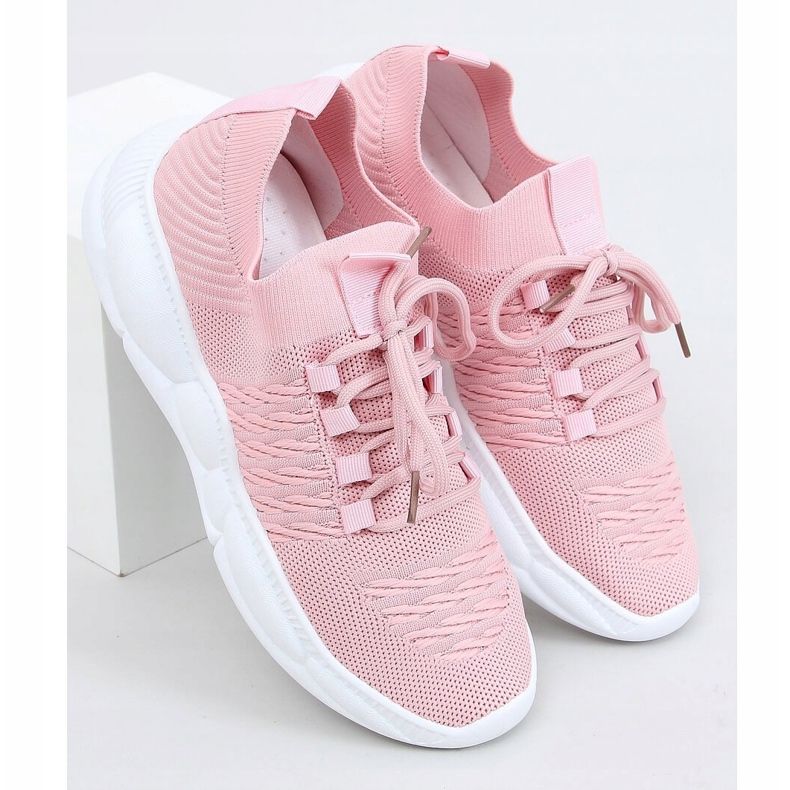 Pink LA40 Pink meias sapatos esportivos rosa 1