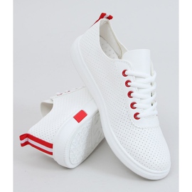 Tênis feminino branco e vermelho LA42 Vermelho 1