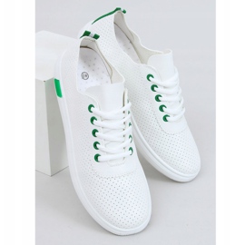Tênis feminino branco e verde LA42 Green 1