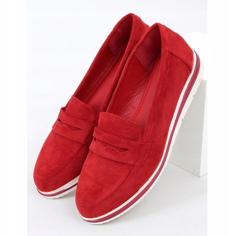 Mocassins de sola alta vermelho 1151 Vermelho 1