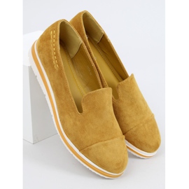 Mocassins com mostarda de sola alta 5836 Amarelo 1